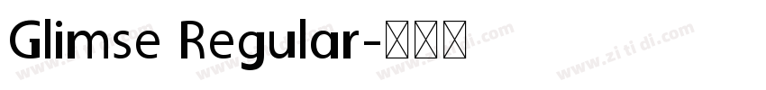 Glimse Regular字体转换